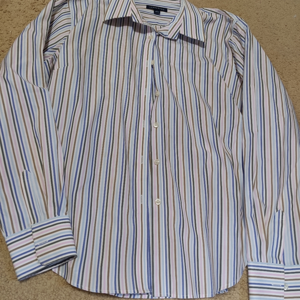 Striped Button-Up Shirt